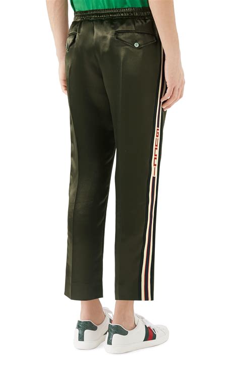 gucci green track pants